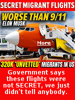 The Biden Administration has admitted to flying 320,000 illegal immigrants on secret flights into the U.S., in an effort to decrease the number of illegal immigrant encounters at the Southern Border. The flights, they say, were not ''secret'' they posted them in reports that nobody reads. When asked to disclose how many and where to, no response. These ''newcomers'' are going to be ''newdemocrats'' with voting ability, a move they deny, to destroy opposition in future elections. 